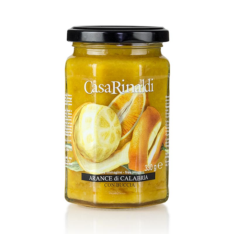 Crema spalmabile di frutta all`arancia, Italia - 330 g - Bicchiere