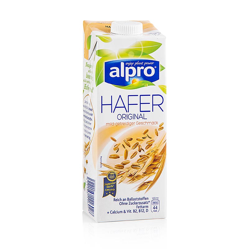 Leche de avena, bebida de avena, alpro - 1 litro - paquete tetra