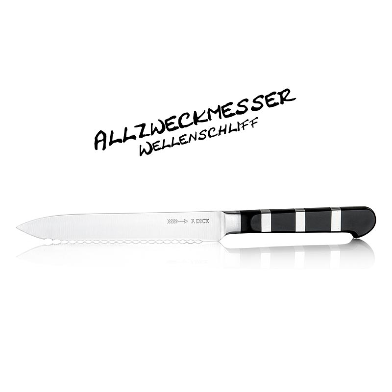 Serie 1905, cuchillo multiusos con filo dentado, 13 cm, GRUESO - 1 pieza - caja