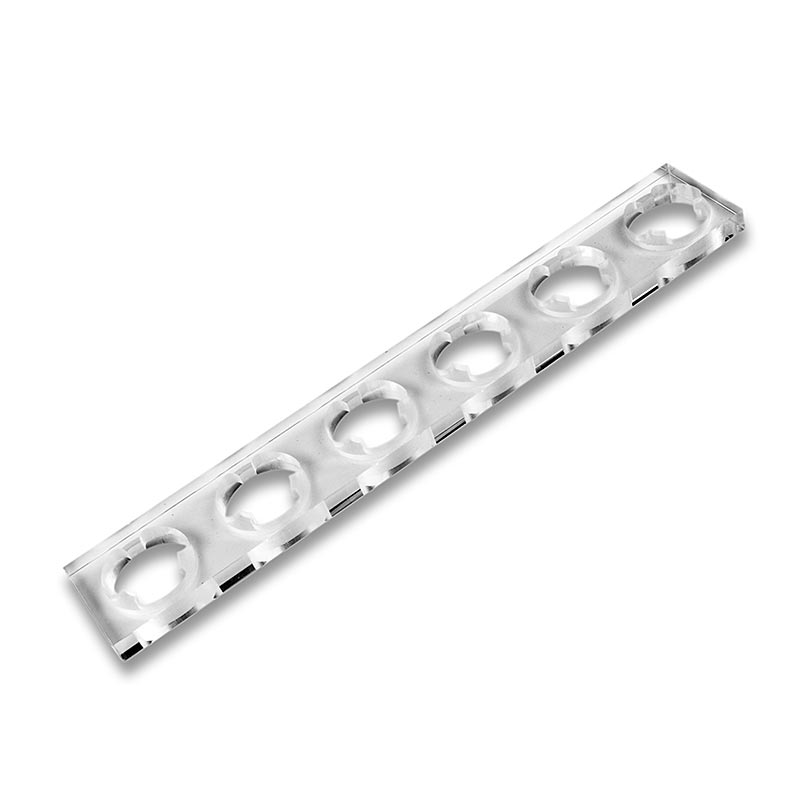 Einfüllhilfe für Fillini Maker, aus Acryl, mit 6 Aussparungen Ø 3cm - 1 St - Beutel Einfüllhilfe für Fillini Maker, aus Acryl, mit 6 Aussparungen Ø 3cm - 1 St - Beutel