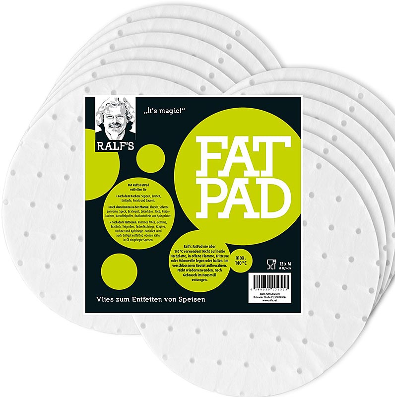 FatPad M de Ralf, Ø 18,5 cm - 12 piezas - bolsa