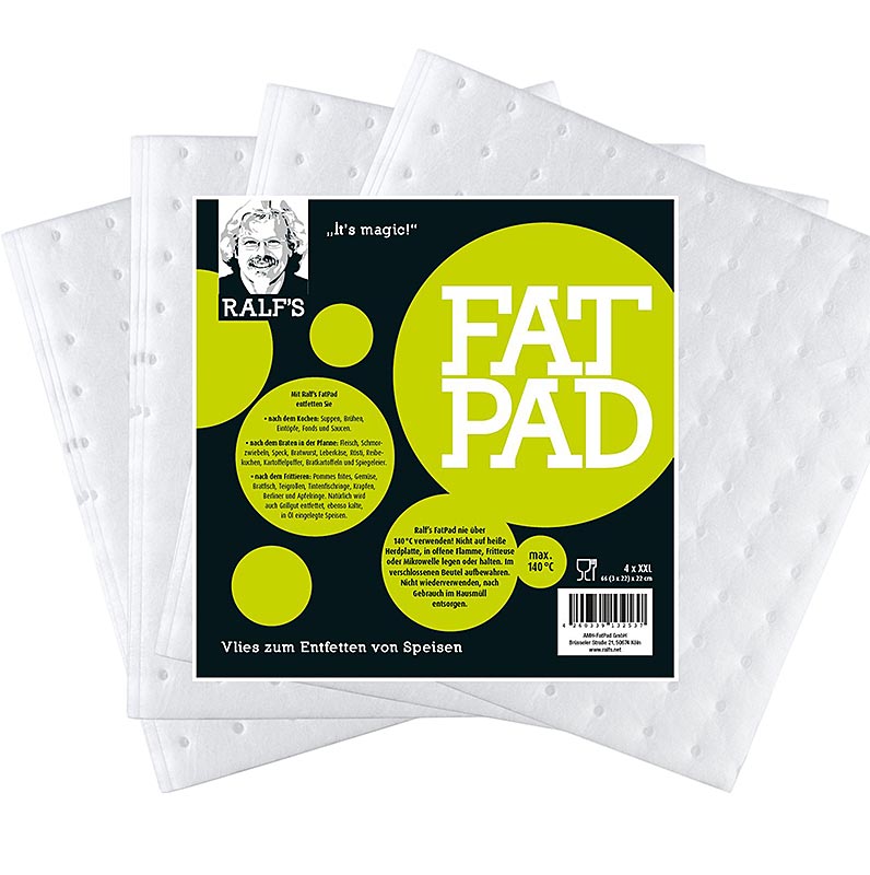 FatPad XXL di Ralf, 66 x 22 cm - 4 pezzi - borsa