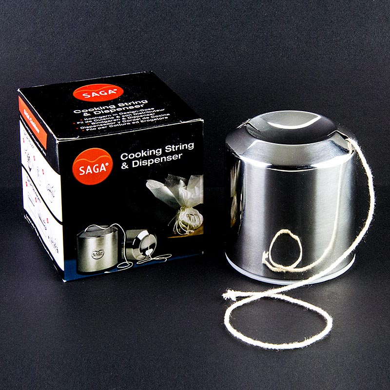Saga Kochgarn, 40m Rolle, in Edelstahldose - 1 St - Packung Saga Kochgarn, 40m Rolle, in Edelstahldose - 1 St - Packung