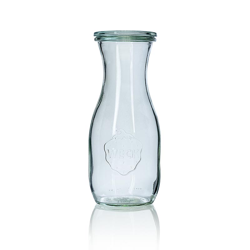 Botella de vidrio, 500 ml, con tapa, Weck - 1 pieza - Perder