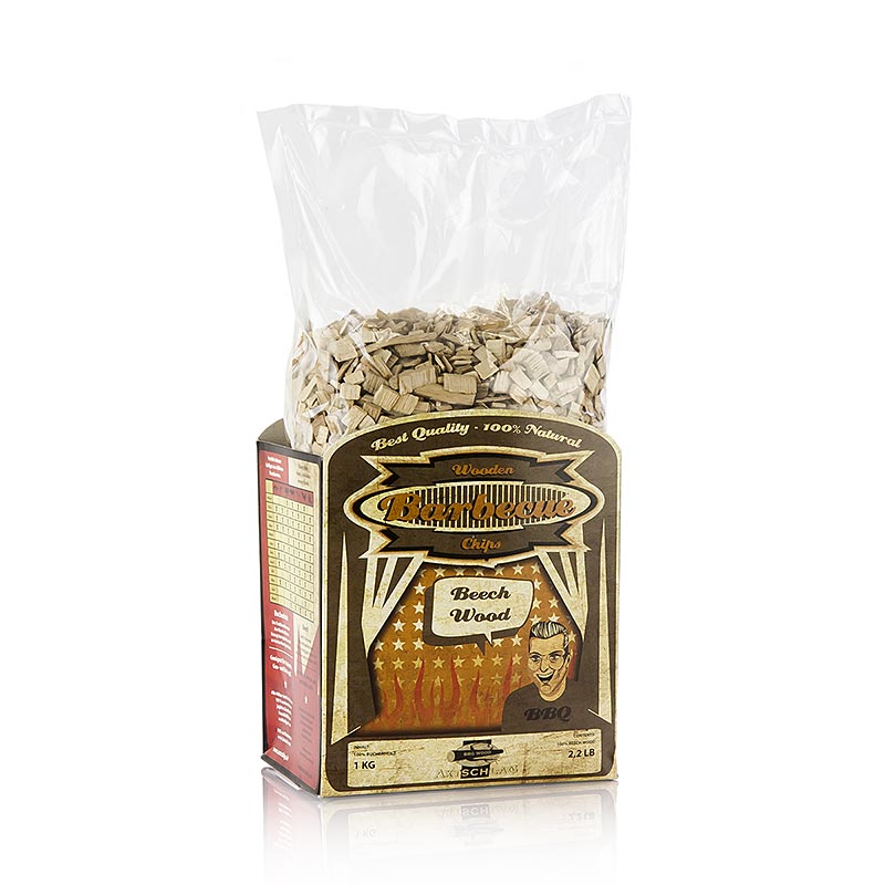Grilli BBQ - pyokkipuusta valmistetut savulastut (Beech) - 1 kg - laukku Grilli BBQ - pyokkipuusta valmistetut savulastut (Beech) - 1 kg - laukku
