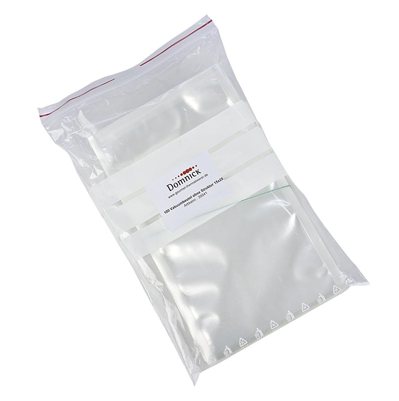 Vacuum Beutel, kochfest bis 90° C, 150 x 250 mm, glatt, für Sous-Vide - 100 St - Beutel Vacuum Beutel, kochfest bis 90° C, 150 x 250 mm, glatt, für Sous-Vide - 100 St - Beutel