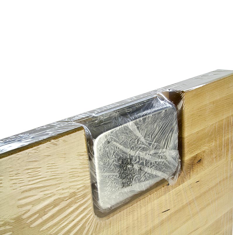 Taula de tallar Boos Block Prep Master d`auro, 61x46x3cm, amb safata de goteig - 1 peca - paper d`alumini