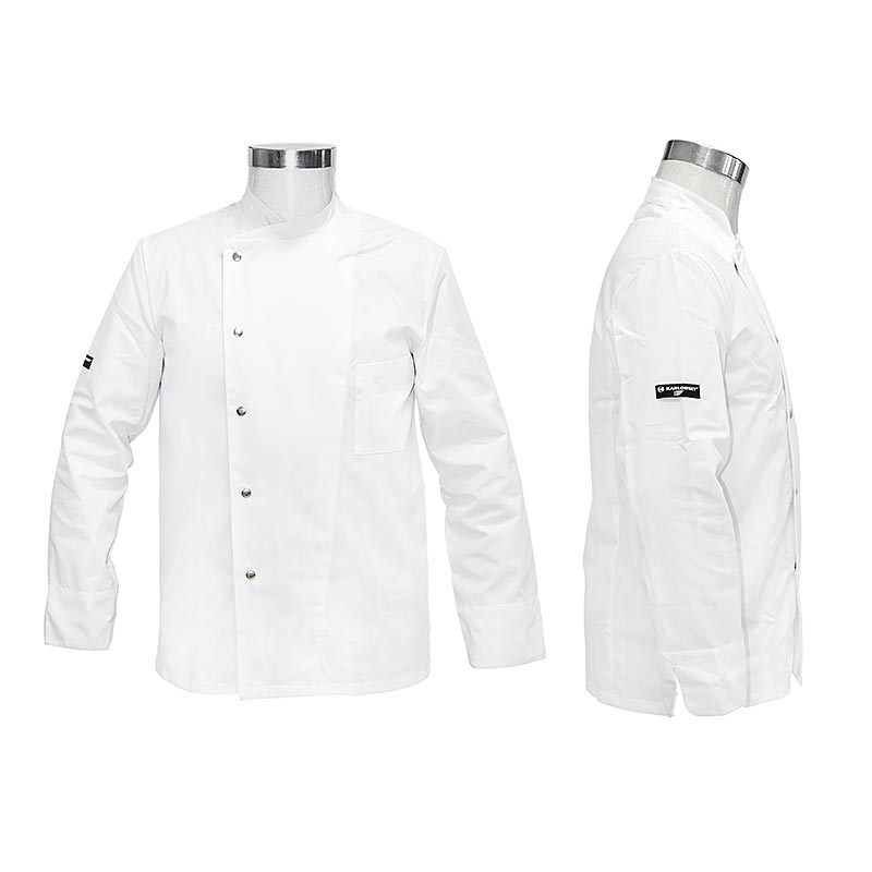 Jaqueta de xef Lars blanca, talla. 50, Premium Line, Karlowsky - 1 peca - paper d`alumini