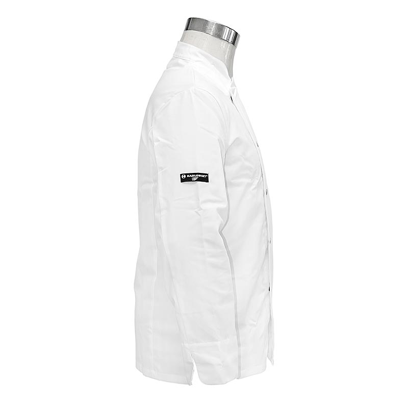 Jaket chef Lars berwarna putih, saiz. 50, Talian Premium, Karlowsky - 1 keping - kerajang
