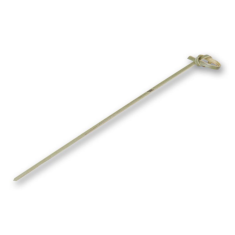 Bambuspett, med knuten ande, grona, 15 cm - 50 stycken - vaska