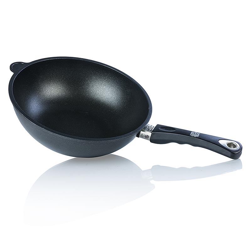 AMT Gastroguss, sarten wok, Ø 28 cm, 11 cm de alto - 1 pieza - Cartulina