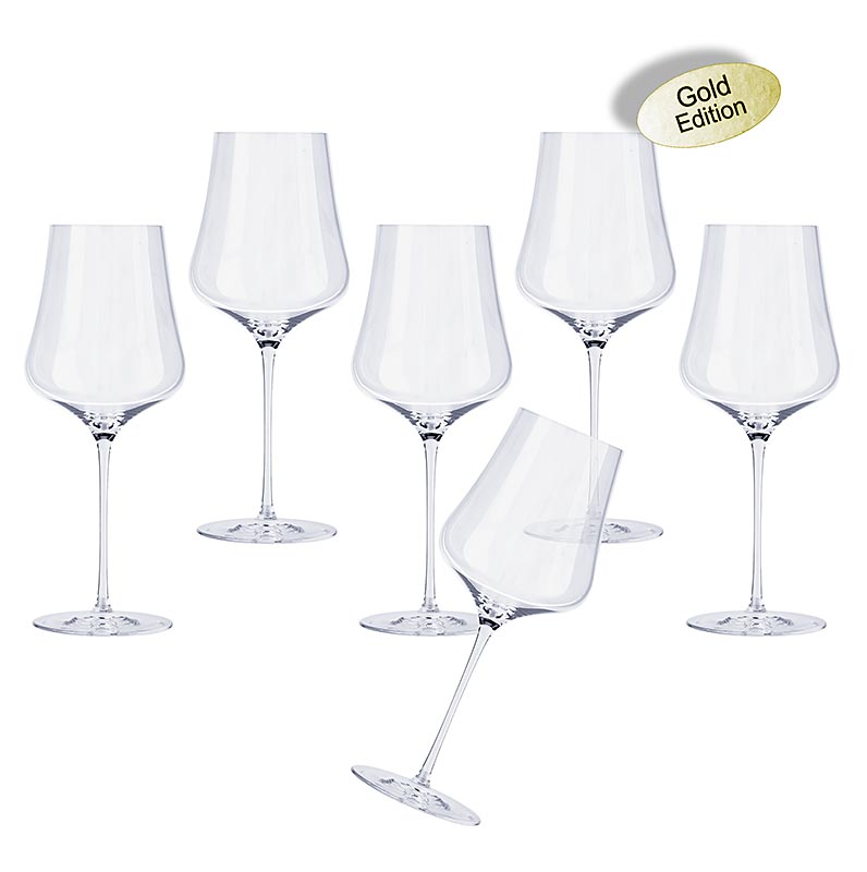 GABRIEL-GLAS© GOLD edition, bicchieri da vino, 510 ml, soffiati a bocca - 6 pezzi - Cartone