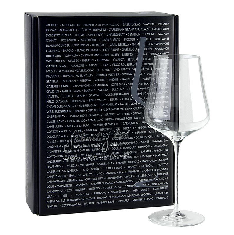 GABRIEL-GLAS© STANDARD, tacas de vinho, 510 ml, sopradas a maquina, em caixa de presente - 2 pedacos - Cartao