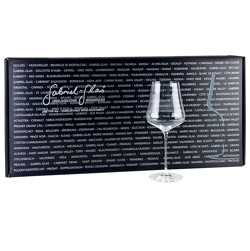 GABRIEL-GLAS STANDARD, copas de vino, 510 ml, sopladas a maquina, en caja de regalo - 6 piezas - Cartulina