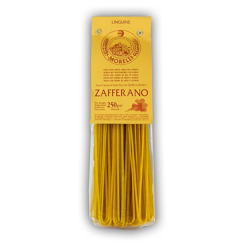 Morelli 1860 Linguine, med safran og hvetekim - 250 g - bag