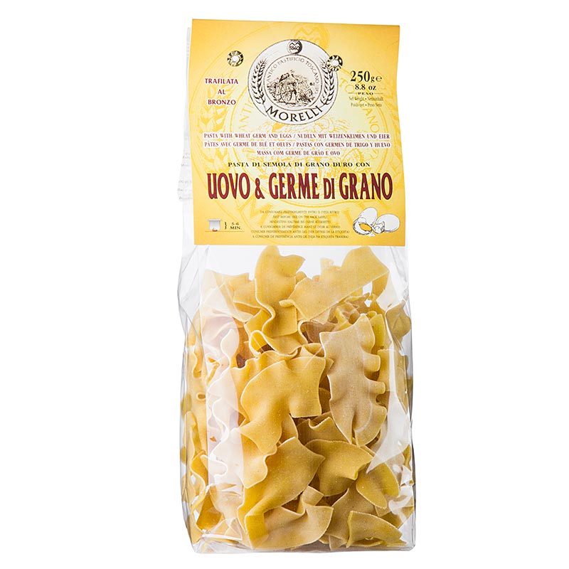 Morelli 1860 Straccetti, Germe di Grano, com ovo e germen de trigo - 250g - bolsa