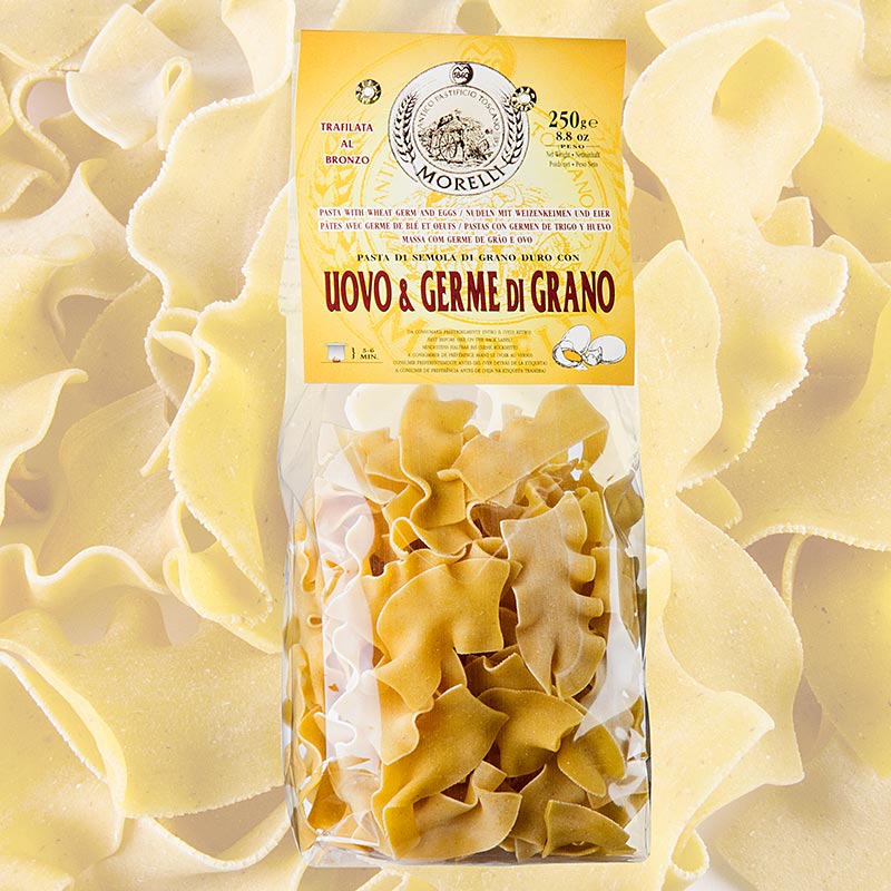 Morelli 1860 Straccetti, Germe di Grano, com ovo e germen de trigo - 250g - bolsa