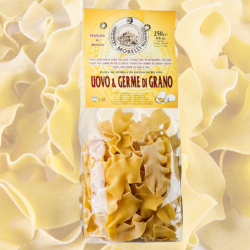 Morelli 1860 Straccetti, Germe di Grano, con huevo y germen de trigo - 250 gramos - bolsa