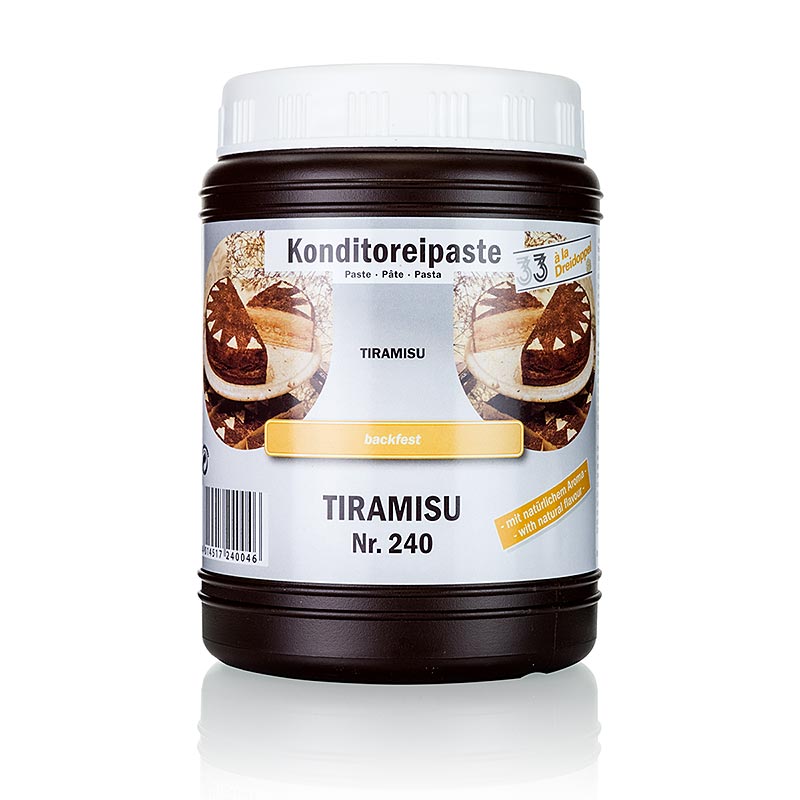 Pasta Tiramisu, tres duplos, No.240 - 1 kg - Pe pode