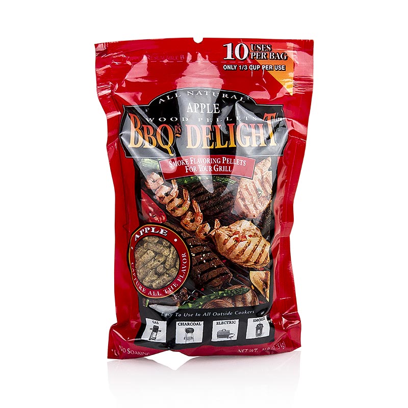 Grill BBQ - Räucherpellets aus Apfelholz - 450 g - Beutel