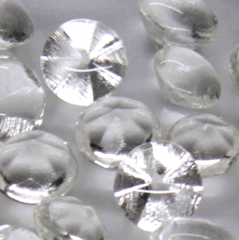Isomalt diamant for dekoration, Ø1cm, 224st - 80g, 224 bitar - Pe kan