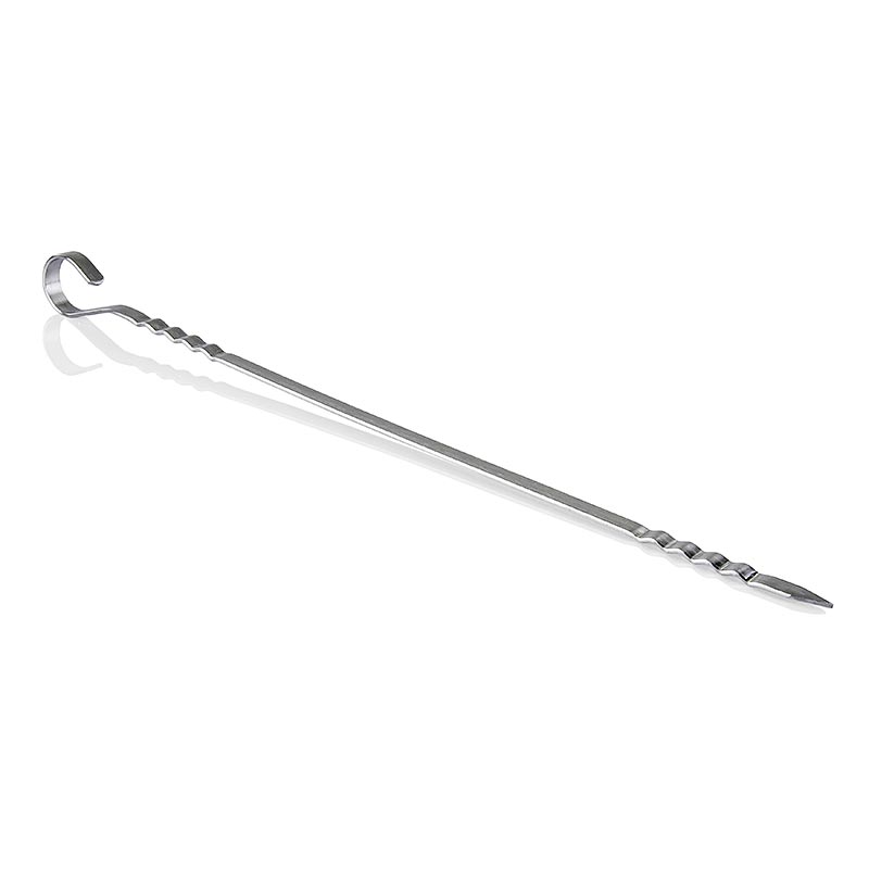 Grillspieß - Wellenspieß, 38cm, aus Edelstahl - 1 St - Lose Grillspieß - Wellenspieß, 38cm, aus Edelstahl - 1 St - Lose