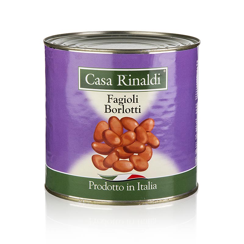 Feijao Borlotti - Fagioli Borlotti, cozido - 2,6kg - pode