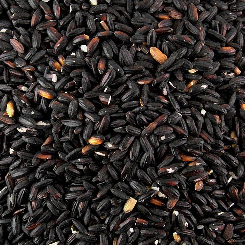 Musta tahmea riisi, pahkinainen maku, suosittu jalkiruokissa - 400g - laukku