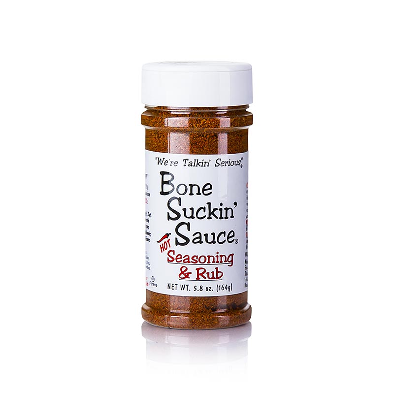 Bone Suckin` Hot Seasoning and Rub`, preparacao de temperos para churrasco, quente, Ford`s Food - 164g - Pe pode Bone Suckin` Hot Seasoning and Rub`, preparacao de temperos para churrasco, quente, Ford`s Food - 164g - Pe pode