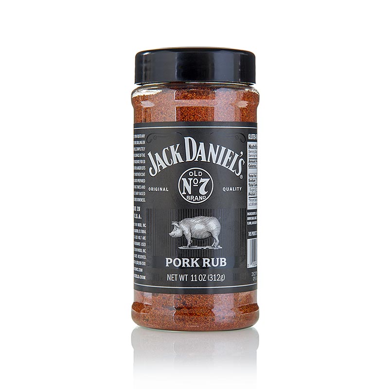 Jack Daniel`s Pork Rub, mish derri per pergatitjen e erezave BBQ - 312 g - Pe mund
