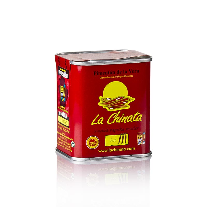 Paprika in polvere - Pimenton de la Vera DOP, affumicato, piccante, la Chinata - 70 g - Potere