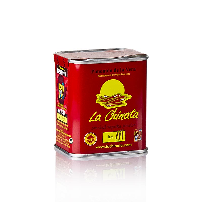 Pebre vermell en pols - Pimenton de la Vera DOP, fumat, picant, la Chinata - 70 g - llauna