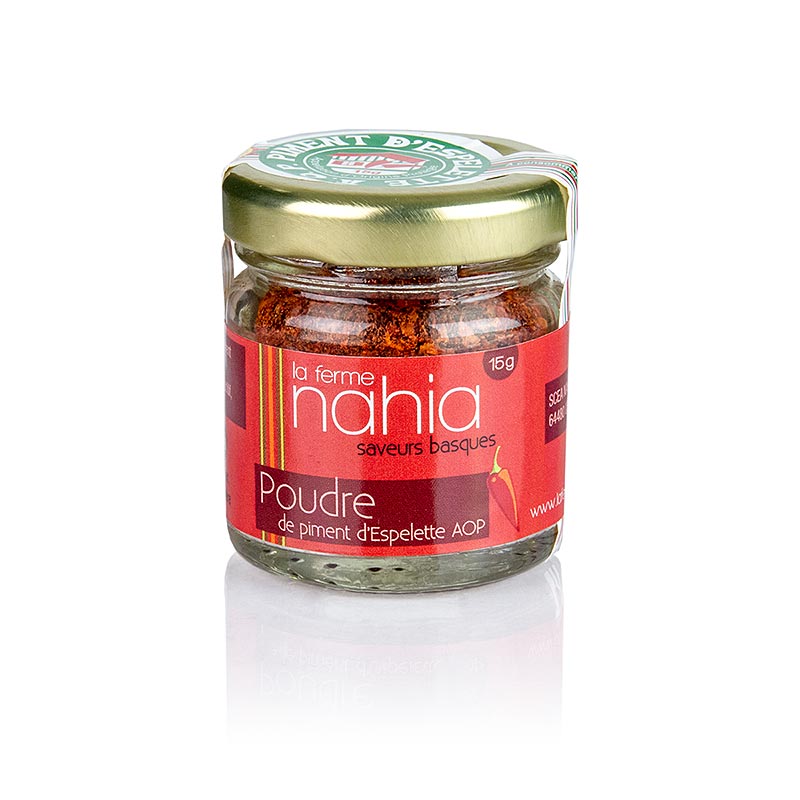 Piment d`Espelette, peperone francese, peperoncino in polvere - 15 g - Bicchiere