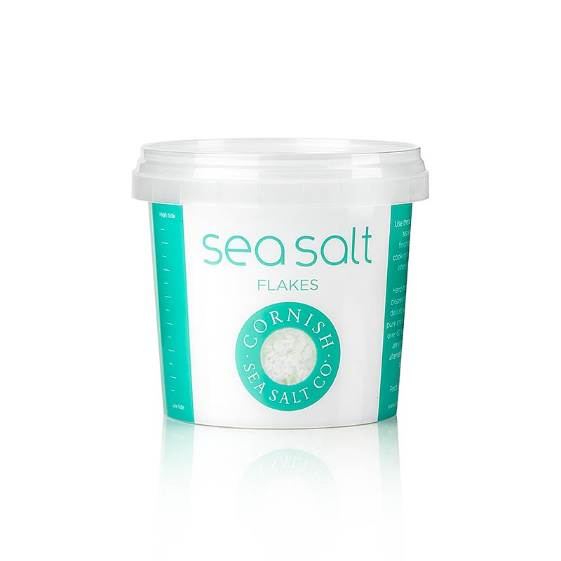 Cornish Sea Salt, escates de sal marina gruixuda de Cornualla / Anglaterra - 150 g - Pe pot