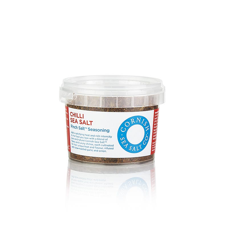 Cornish Sea Salt, sjavarsaltflogur medh chilli fra Cornwall / Englandi - 50g - Pe getur