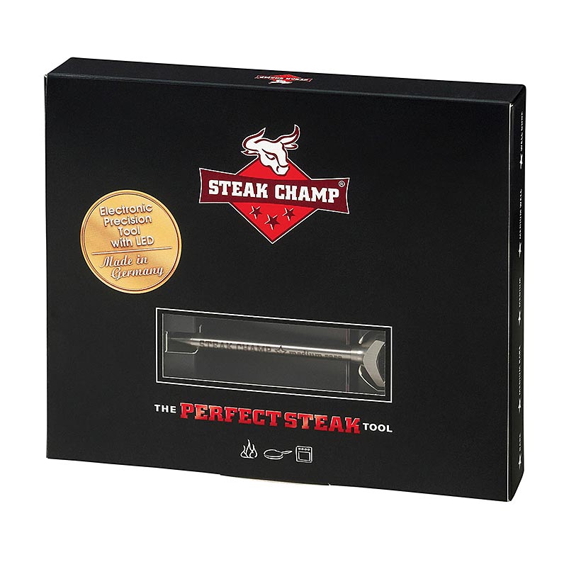 SteakChamp Single-Pack, Garpunktanzeige für Steaks, medium rare - 1 St - Karton SteakChamp Single-Pack, Garpunktanzeige für Steaks, medium rare - 1 St - Karton