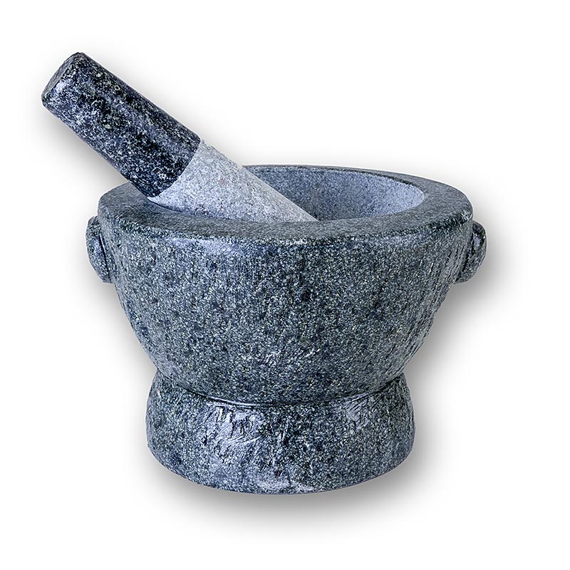 Steinmörser, Ø 19,5cm außen, Ø 14cm innen, 13,5cm hoch, ca. 8,8 kg - 1 Stück - Lose Steinmörser, Ø 19,5cm außen, Ø 14cm innen, 13,5cm hoch, ca. 8,8 kg - 1 Stück - Lose