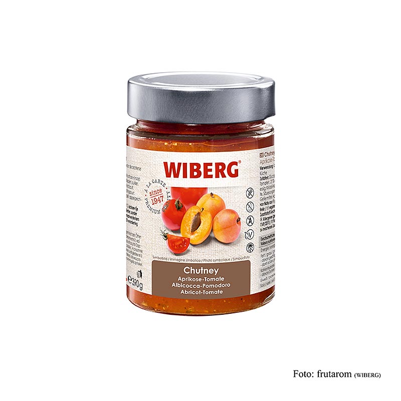 WIBERG Chutney aprikoosi-tomaatti - 390 g - Lasi