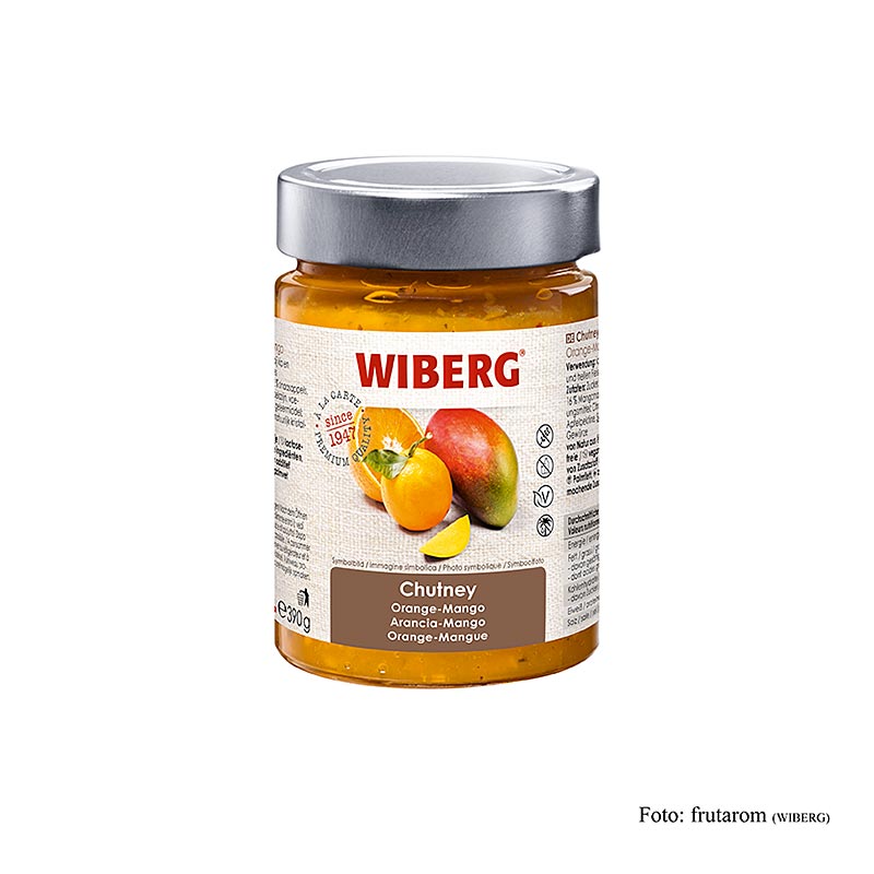 Chutney WIBERG Arancia-Mango - 390 g - Bicchiere