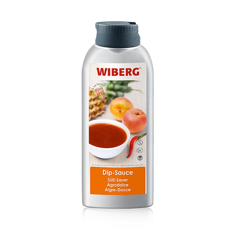 Molho WIBERG agridoce, damasco frutado com nota de pimenta - 695ml - Garrafa PE