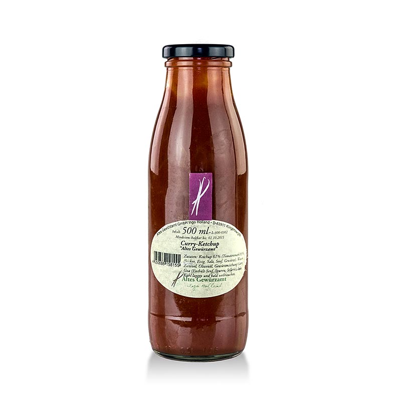 Ketchup de curry com especiarias, Altes Gewurzamt - 500ml - Garrafa