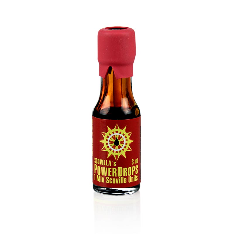 Scovilla, Power Drops, med doseringssticka, 1 miljon Scoville - 3 ml - Flaska