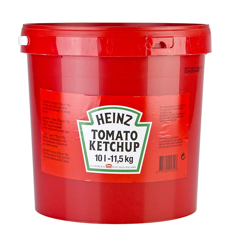 Ketchup de tomate Heinz - 11,5kg - Balde de pe