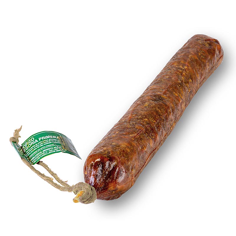 Chorizo Primera, salsiccia intera, di maiale iberico - circa 500 gr - vuoto
