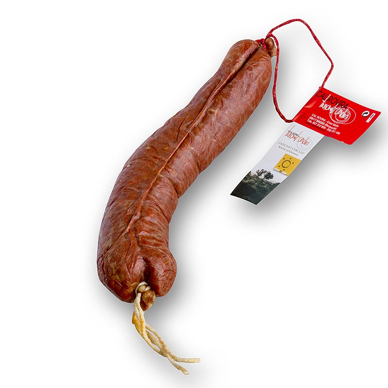 Sobrasada - linguica untada, com doce de pimentao, Cal Roviera - aproximadamente 500g - Solto Sobrasada - linguica untada, com doce de pimentao, Cal Roviera - aproximadamente 500g - Solto