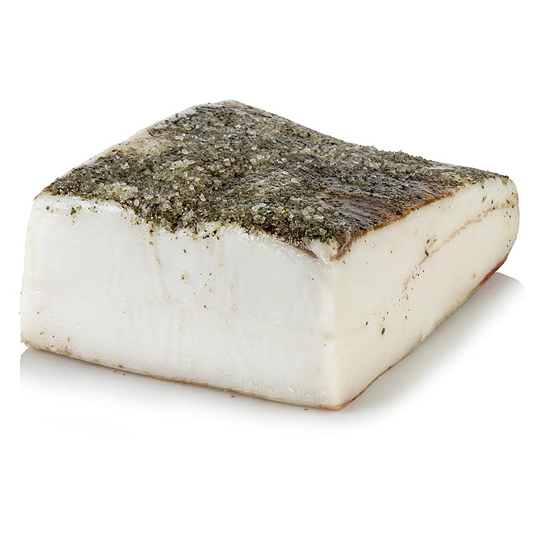 Lardo - bacon toscano, Montalcino salumi - aproximadamente 2 kg - vacuo