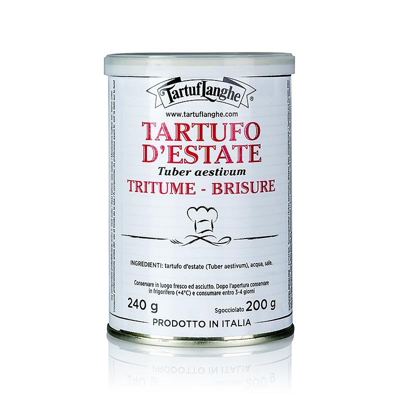 TARTUFLANGHE Brisures de trufas de verao, enlatadas - 200g - pode