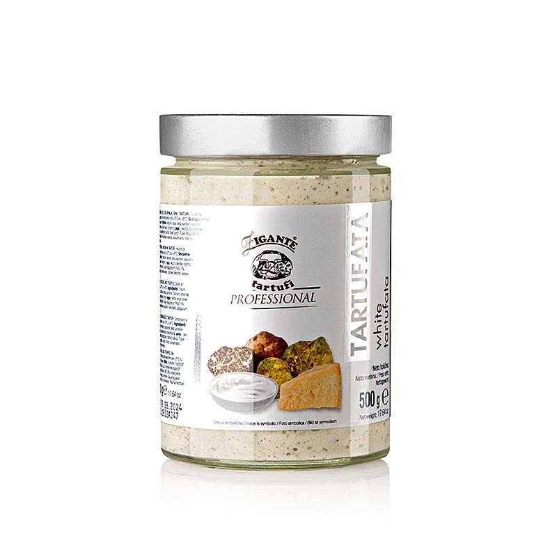 Truffelcrème, met zomer- en witte truffel, Zigante Tartufi - 500 g - glas