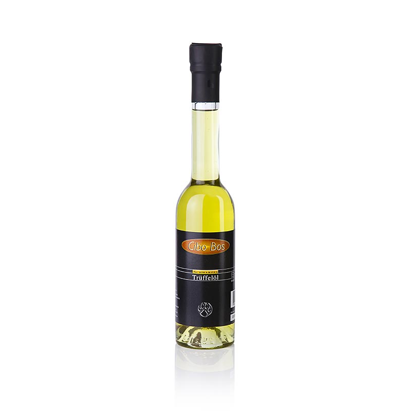 CIBO BOS Olio di Oliva Aromatizzato al Tartufo Nero (Olio al Tartufo) - 250 ml - Bottiglia