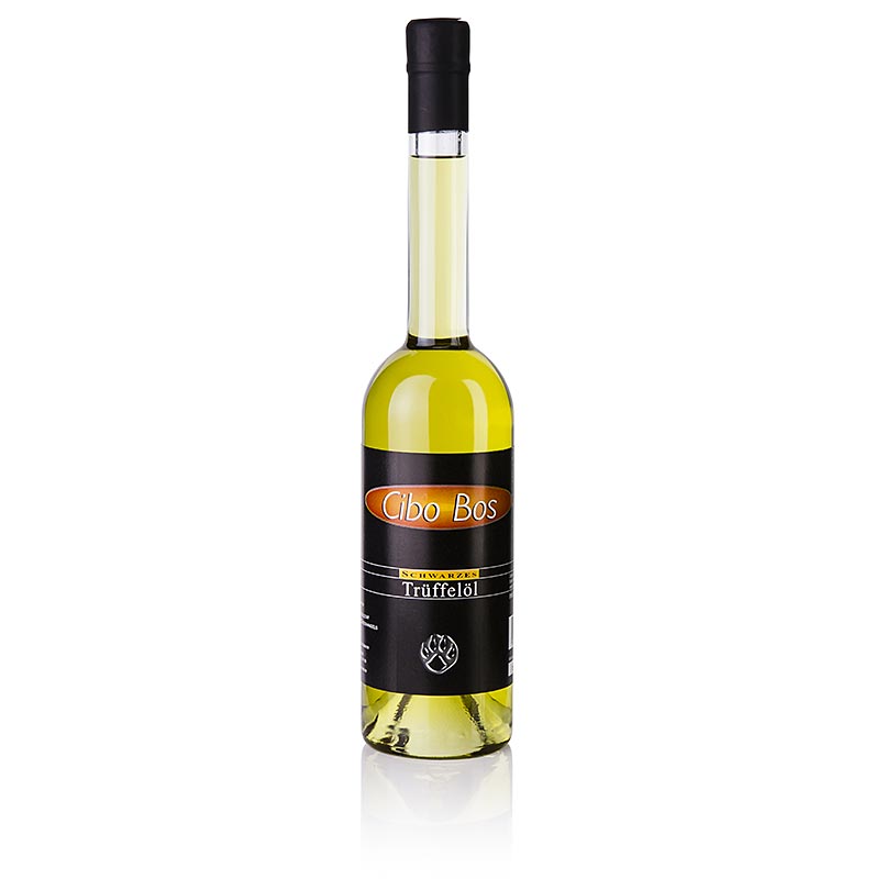 CIBO BOS Olio di Oliva Aromatizzato al Tartufo Nero (Olio al Tartufo) - 500ml - Bottiglia